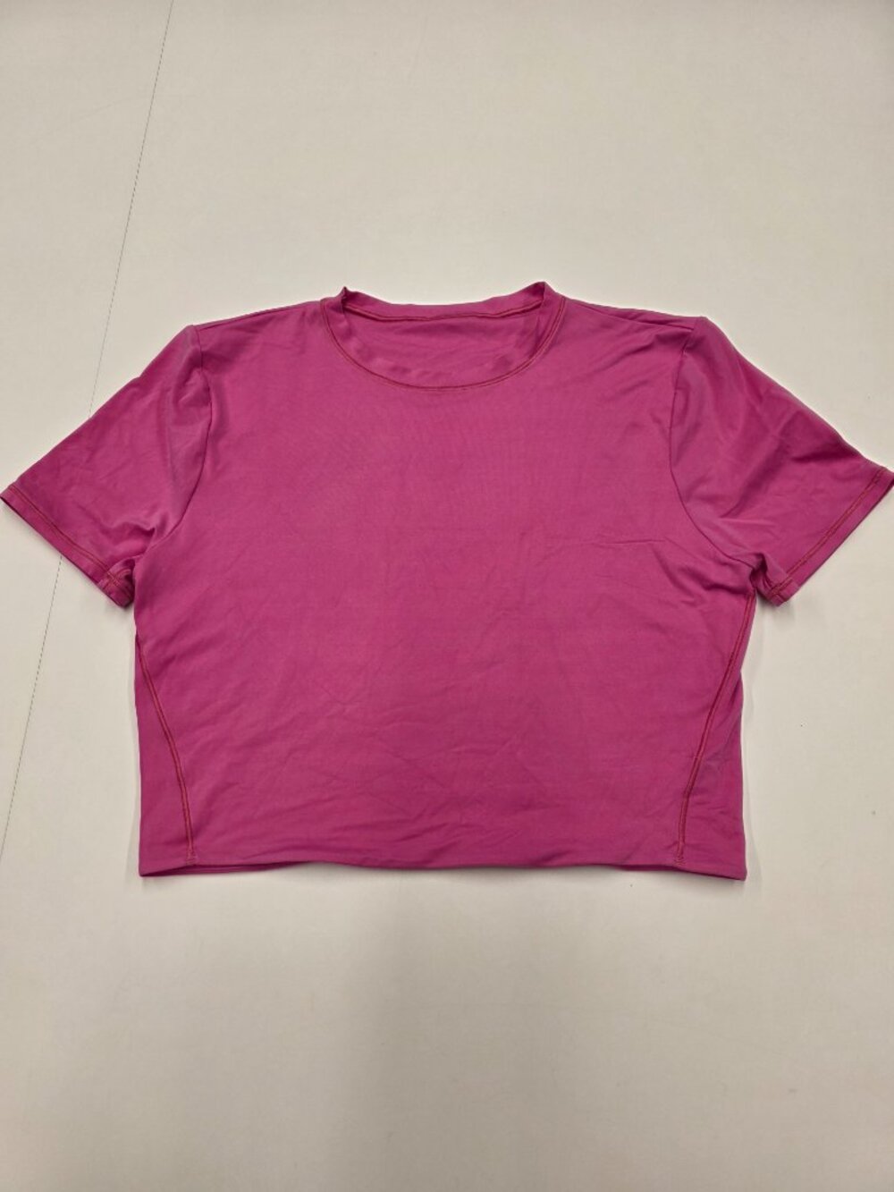 Lululemon Wundermost Ultra-soft Nulu Crewneck Cropped T-Shirt Size Small